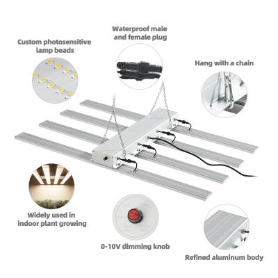 China Seed Starting Wholesale Horticulture Full Spectrum 400W Hydroponic LED Light Grow Light Bar for sale