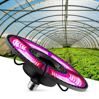 China Seed Starting Phyto Greenhouse Red Blue Spectrum E27 Lamp Flowers Vegetables Waterproof Folding Meat Greenhouse LED GROW LIGHT for sale