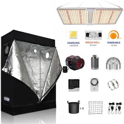 China Easily Assembled Thoughtful Non-Toxic Mylar Garden Grow Room Box Indoor Hydroponic Greenhouse Grow Kit Plants Tent Complete for sale