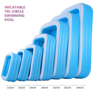 China Large Family Home Use Plastic Kids Baby Folding Inflatable Inflatable Padding Pool For Sale for sale