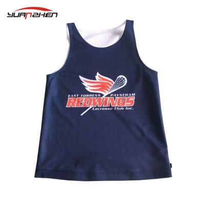 China Breathable Wholesale White Basketball Tank Top Design Reversible Sports Tank Top for sale