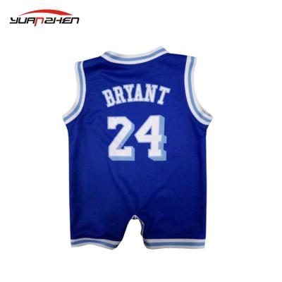 China High Quality Breathable Round Neck Basketball Tank Top Color And Design Baby Basketball Dry Suitable Wear for sale