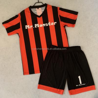 China Shirts & Tops Certificate Soccer Uniform Full Set Custom Soccer Jersey Past Gym for sale