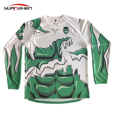 China Anti-UV Soft Long Sleeves Sports Customized Yummy Colors Motorcycle Jersey Motorcycle Wear for sale