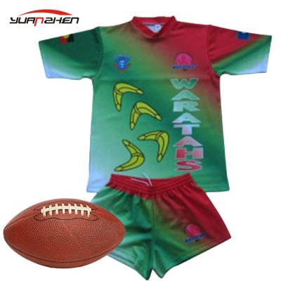 China Antibacterial Cheap Comfortable Rugby Jersey Sublimation Custom Manufacture Price Rugby Uniform for sale