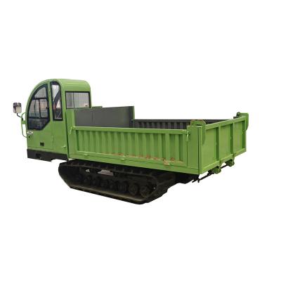 China Miniature Dumpers Tracks 6 Ton-8 Ton Crawler Hydraulic Trailer Mini Electric Truck Crawler Dumper With Grapple For Garden 3900*1900*1900mm for sale