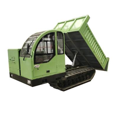 China Steel plate 3 ton 5 ton crawler track transporter dump truck for swamp use for crawler dumper mini transporter for sale