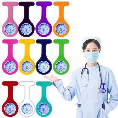 China Nurse Watch Manufacturers Sales Silica Gel Pin Hang Watch Student LOGO Can Be Customized Nurse Watch for sale