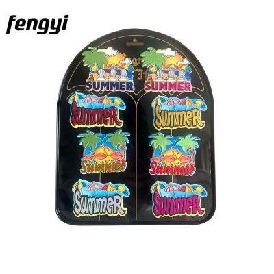 China Shape Summer Beach Scene Palm Tree Fridge Magnet Resin Souvenir Magnet for sale