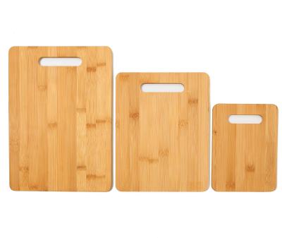 China Sustainable Organic Bamboo Block Chop Board Bamboo Cheese Cutting Board for sale