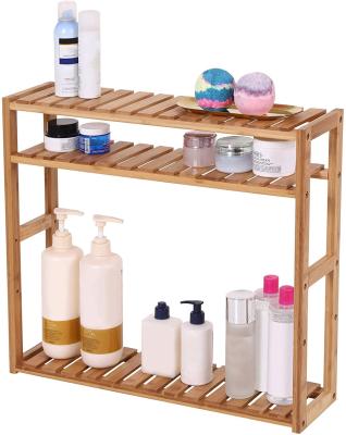 China Sustainable Bamboo Shelf Serving Storage Rack Bamboo Shoe Rack for sale