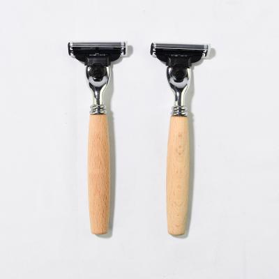 China Men's Reusable Safety Blade Organic Bamboo Twin Blade Shaving Razor for sale