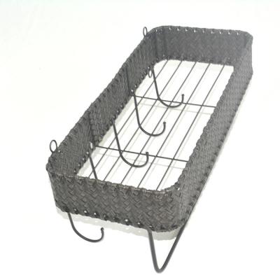 China High Quality Sustainable Wall Mounted Wall Mounted Wall Hanging Iron Wire Basket Storage Basket for sale