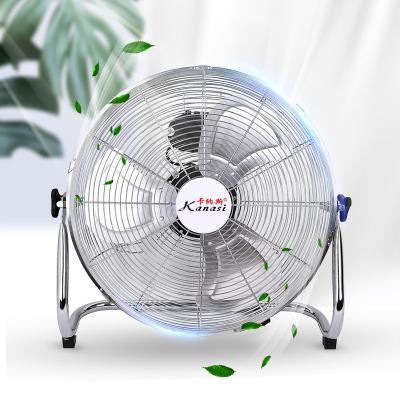 China Low Noise KNS 10 20 Inch Metal Floor Fan Electric Powerful Industrial Fan for sale