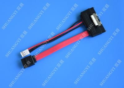 China SATA (7+15) 22Pin Male To 7Pin Male with 4PIN Molex 4Inches Power Cable for sale