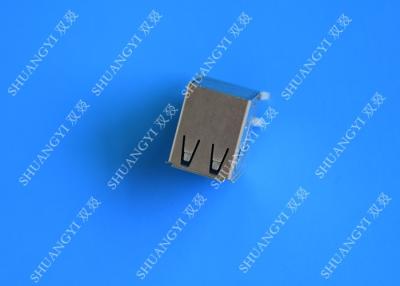 China DIP Foot 4 Pin AF Type Double USB Charging Connector Female For PCB for sale