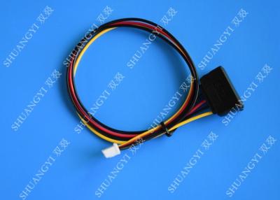 China 15Pin SATA Male to 4Pin Molex Female Power Cable Computer Use for sale