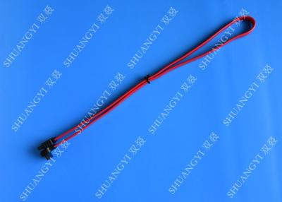 China SATA Revision 3.0 Black Laptop SATA Cable Straight To Right Angle SATA 600 for sale