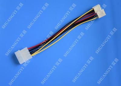 China Hard Drive HDD SSD Cable Harness Assembly , Molex to Dual SATA Power Splitter Cable for sale