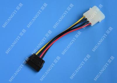 China Molex 4 Pin To 15 Pin SATA Hard Drive Power Cable Female To Male Length 500mm for sale