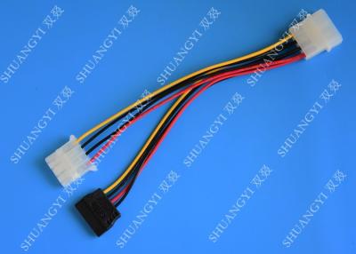 China Linear Splitter Extension Adapter Converter Cable With 4 Pin Molex Female Connector for sale