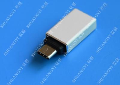 China Typec Mannetje aan USB 3,0 een Vrouwelijk Apple-Micro- Wit van USB met Vernikkelde Schakelaar Te koop