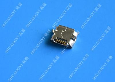 Cina Connettore impermeabile di USB del porto del supporto del PWB di 5 Pin SMT micro, connettore femminile del micro B USB in vendita