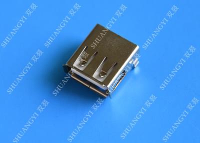 China Mini SMD AF Type USB Charging Connector , USB 2.0 4 Pin USB Connector for sale