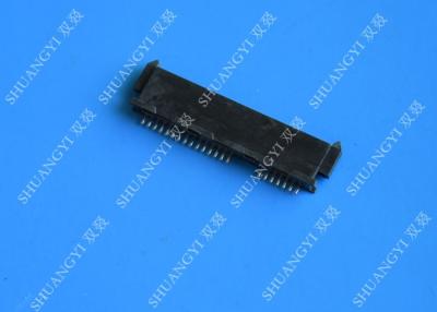 China Lightweight Through Hole SAS To SATA Connector Rectangular 6 Gbps 22 Position for sale