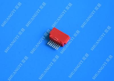 China Customized Red External SATA Connector Voltage 125Vac Female SMT 7 Pin for sale