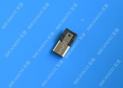 China Two Port Waterproof Micro USB Connector 5P Plug Straddle B Line End For Cable for sale