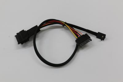 Cina Oculink SAS SFF-8611 TO SFF-8639+SATA 15P L=500mm in vendita