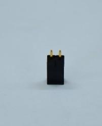 Cina 8.5h in-Line 2.54pH 1*2 Single Row Pin Au 15u'' Plated Terminals in vendita