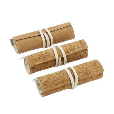 China Wholesale Fashion BSCI Eco-friendly ISO Sedex FAMA Cork Cosmetic Brush Bag Travel Cosmetic Bag for sale