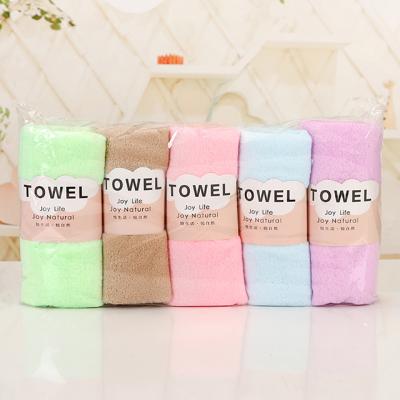 China Viable Wholesale Cheap Price Custom Coral Fleece Microfiber Face Towel for sale