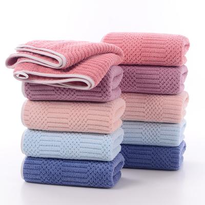 China Large Super Soft Coral Wrap Child Safe Fleece Microfiber Bath Towels Kids Drying Bathroom Bath Towel Set for sale