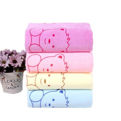 China Child Safe Adult Towel Logo Fashion Bath Towel Custom Absorbent Household Microfiber Bath Towel 70*140 Bath Towel for sale