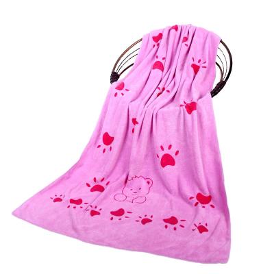 China Sustainable Microfiber Bath Towel 300gsm 350gsm 400 Gsm Soft Microfiber Bath Towel 70x140 for sale