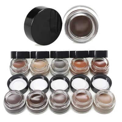 China High Quality Private Label Vegan Black Waterproof Eyebrow Gel Custom Long Lasting Waterproof Eyebrow Pomade for sale