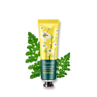 China Mini Vegan Natural Green Moringa Korean Anti Aging Lotion Whitening Moisturizing Anti Aging Hand Cream for sale