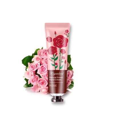 China Mini Vegan Natural Rose Lotion Korean Anti Aging Nourishing Moisturize Whitening Hand Cream for sale