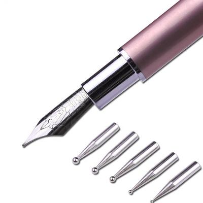 China Nice Dotting Tools Huamulan 2022 New Arrival l Dotting Nail Art Pen With 3 Colors Metal Handle with 5pcs  replaceable tips For Brush Nail Tools Set for sale