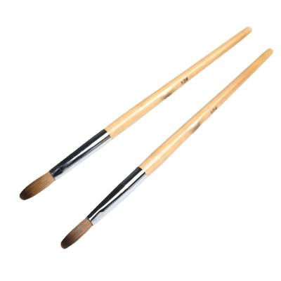 China NAIL 2022 Huamulan high quality low price nail art brush wood custom nail art brush set for sale