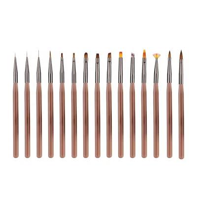 China Beauty Care Make Tools Huamulan Acrylic Handle Round Pinceles Pure Kolinsky Sable Acrylic Nails Art Brush Set for sale