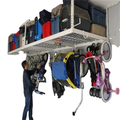 China Corrosion Protection European Style Rack Garage Shelving Steel Shelving Overhead Storage for sale