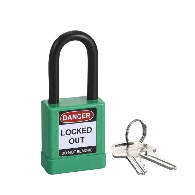 China High Security 38mm Security Guard Locks Loto ABS Industrial Top Security Padlock With Key for sale