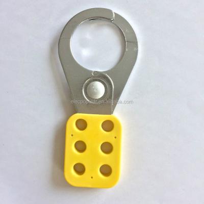 China Plastic Coated Steel Lockout Handle Security 6 Holes Padlock Hasp (1.5