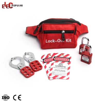 China Pocket High Security Portable Personal Group Security Lockout Electric Zippered Kit for sale