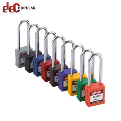 China High Security Plastic Industrial Equipment 76mm Shackle Keyed Alike Safety Lockout Padlock for sale