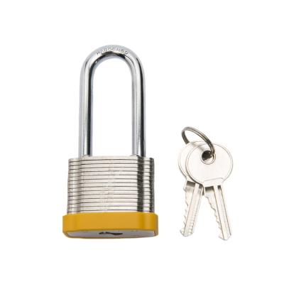 China Chinese Supplier Anti-rust Waterproof Long Shackle Security Laminated Padlock for sale